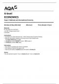 AQA A-level  ECONOMICS  Paper 2 National and International Economy 7136-2-QP-Economics-A-22May23