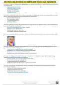 RN PED CHILD RETAKE EXAM QUESTIONS AND ANSWERS