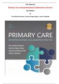 Test Bank for Primary Care Interprofessional Collaborative Practice 6th Edition by Terry Mahan Buttaro, Patricia Polgar-Bailey, Joann Trybulski |All Chapters, Complete Q & A, Latest|