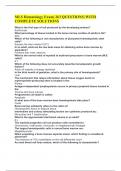 MLS Hematology Exam&vert; 263 QUESTIONS&vert; WITH COMPLETE SOLUTIONS