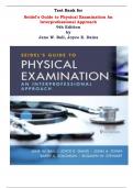 Test Bank for Seidel's Guide to Physical Examination An Interprofessional Approach 9th Edition by Jane W. Ball, Joyce E. Dains |All Chapters, Complete Q & A, Latest|