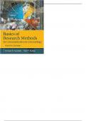 Basics of Research Methods for Criminal Justice and Criminology 4th Edition by Michael G. Maxfield - Test Bank
