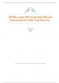 RNSG 1430 RN Concept-Based Assessment with Top Scores