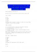 TEAS 7 Math Practice Test ALL SOLUTION LATEST EDITION 2023 GUARANTEED GRADE A+