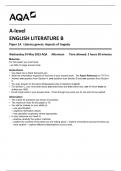 AQA A-level  ENGLISH LITERATURE B Paper 1A Literary genres: Aspects of tragedy  7717-1A-QP-EnglishLiteratureB-A-24May23