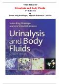 Test Bank for Urinalysis and Body Fluids 7th Edition by Susan King Strasinger&comma; Marjorie Schaub Di Lorenzo &vert;All Chapters&comma; Complete Q & A&comma; Latest&vert;