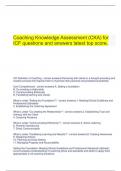   Coaching Knowledge Assessment (CKA) for ICF questions and answers latest top score.  