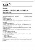AQA A-level  ENGLISH LANGUAGE AND LITERATURE Paper 1 Telling Stories  7707-1-QP-EnglishLanguageandLiterature-A-24May23