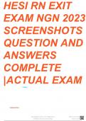 HESI RN Exit Exam &lpar;BUNDLE&rpar; With Verified And 100&percnt; Correct Answers