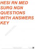 HESI RN MEDICAL SURGICAL(MED-SURG)SCREENSHOTS NGN EXAM-QUESTIONS WITH ANSWER KEY