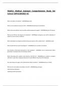 MedCA Medical Assistant Comprehensive Study Set Solved 100&percnt;&lpar;GRADED A&rpar;&excl;