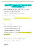 AlcoholEdu module 1 & 2 questions and answers graded A&plus;&period; AlcoholEdu module 1 & 2 questions and answers graded A&plus;