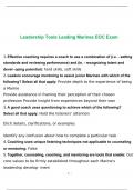 Leadership Tools Leading Marines EOC Exam