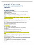 2020-2021 RN Hesi Exit V1 COMPLETE 160 QUESTION AND ANSWERS