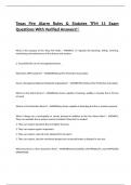  Texas Fire Alarm Rules & Statutes TFM 11 Exam Questions With Verified Answers&excl;&excl; 
