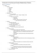 Biochemistry And Molecular Biology (BIOC0001) Notes - Proteins and Enzymes