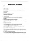 RBT Exam practice Questions and answers 