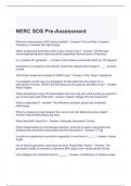 NERC SOS Pre-Assessment Exam Questions with correct Answers