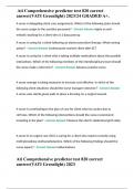  Ati Comprehensive predictor test 820 correct answer&lpar;VATI Greenlight&rpar; 2023&sol;24 GRADED A&plus;