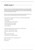COKO notes 1 questions & answers graded A+ 2023/2024