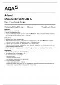 AQA A-level  ENGLISH LITERATURE A  Paper 1   Love through the ages   7712-1-QP-EnglishLiteratureA-A-24May23