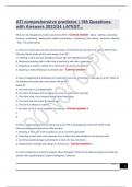 ATI comprehensive predictor &vert; 198 Questions with Answers 2023&sol;24 LATEST