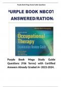 COTA Exam Prep: purple book / Pediatrics (NBCOT), Pediatric Mental Health / Purple Book Mega Study Guide & More. 