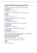 Justin PCCET Study Guide Part 2 question n answers graded A+