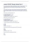 Justin PCCET Study Guide Part 1 question n answers graded A+