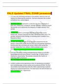 PALS Updated FINAL EXAM (answered) 2023