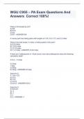 WGU C955 &ndash; PA Exam Questions And Answers  Correct 100&percnt;&excl;