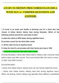 ATI RN NUTRITION PROCTORED EXAM 2020 A WITH NGN A+ VERIFIED QUESTIONS AND ANSWERS