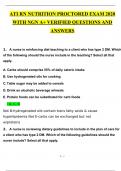 ATI RN NUTRITION PROCTORED EXAM 2020 WITH NGN A+ VERIFIED QUESTIONS AND ANSWERS
