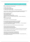 HESI RN Health Assessment Questions/51 questions and answers