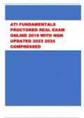 ATI FUNDAMENTALS  PROCTORED REAL EXAM  ONLINE 2019 WITH NGN  UPDATED 2023 2024  COMPRESSED