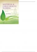 Maternal and Child Health Nursing 7th Edition By Pillitteri Pillitteri