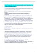 HESI Prep 2024 - Health Assessment Practice Questions and Accurate Answers 100&percnt;&period;
