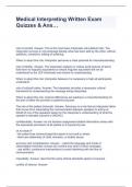 Medical Interpreting Written Exam Quizzes & Ans&hellip;
