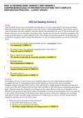 HESI A2 READING BANK VERSION 2 AND VERSION 3  COMPREHENSION,HEALTH INFORMATION SYSTEMS TEST COMPLETE  PREPARATION PRACTICE….LATEST UPDATE FOOD HESI A2 Reading Version 2
