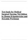 test bank for medical surgical nursing 7th edition by donna d ignatavicius and m linda workman