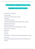 CWB Module 4 Welding Processes Exam Questions with correct Answers