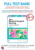 Test Bank For deWits Medical Surgical Nursing&colon; Concepts and Practice&comma; 4th edition by Stromberg &lpar; 2020 -2021 &rpar;&comma; 9780323608442&comma; Chapter 1-48 All Chapters with Answers and Rationals