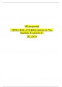 M2 Assignment (2023FA-BIOL-1310-B01) Anatomy & Phys I Questions & Answers A+ 2023/2024