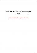 June QP - Paper 2 AQA Chemistry AS-level.