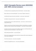 ANCC Georgette Review exam 2023&sol;2024 with 100&percnt; correct answers