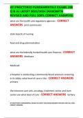 ATI PROCTORED FUNDAMENTALS EXAMS 198 Q & As LATEST 2023&sol;2024 &lpar;NEW&rpar;WITH REVISED AND FULL 100&percnt; CORRECT ANSWERS&period;