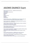 LATEST AAOMS DAANCE Exam &lpar;2023-2024&rpar;