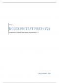 NCLEX PN TEST PREP (V2) - QUESTIONS & ANSWERS EXPLAINED (Graded A+) | Latest 2023