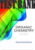 TEST BANK for Organic Chemistry 8th Edition by Paula Yurkanis Bruice ISBN 9780134066622 (All 28 Chapters)