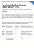 Financial Modeling Best Practices & Excel Guide - Wall Street Prep